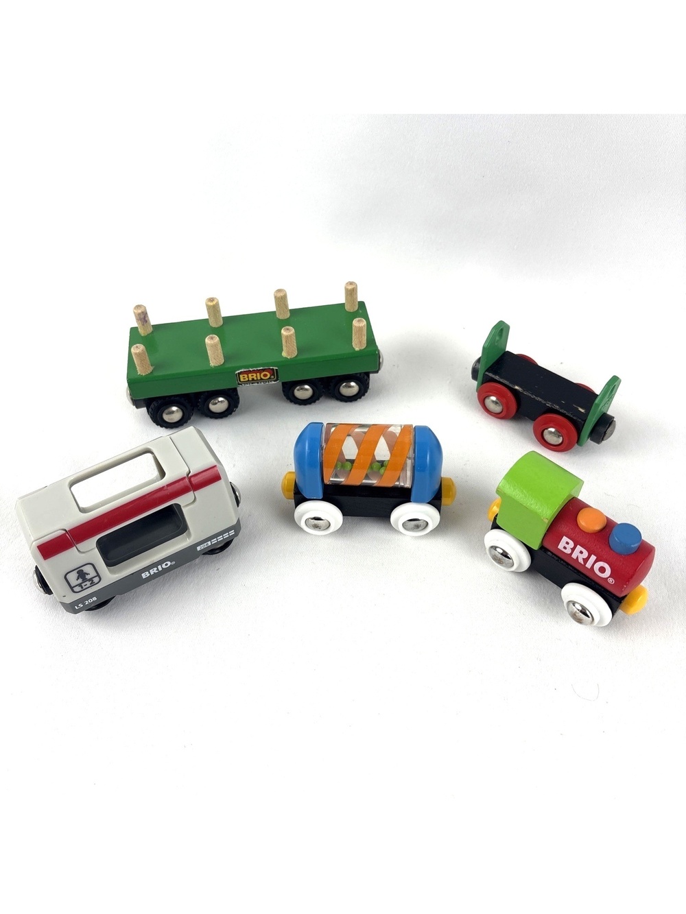 Brio Wooden and Plastic Trains Lot Mixed